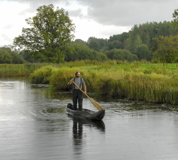 Haabjaga Soomaa jõel sõitmine. Foto Sandra Urvak