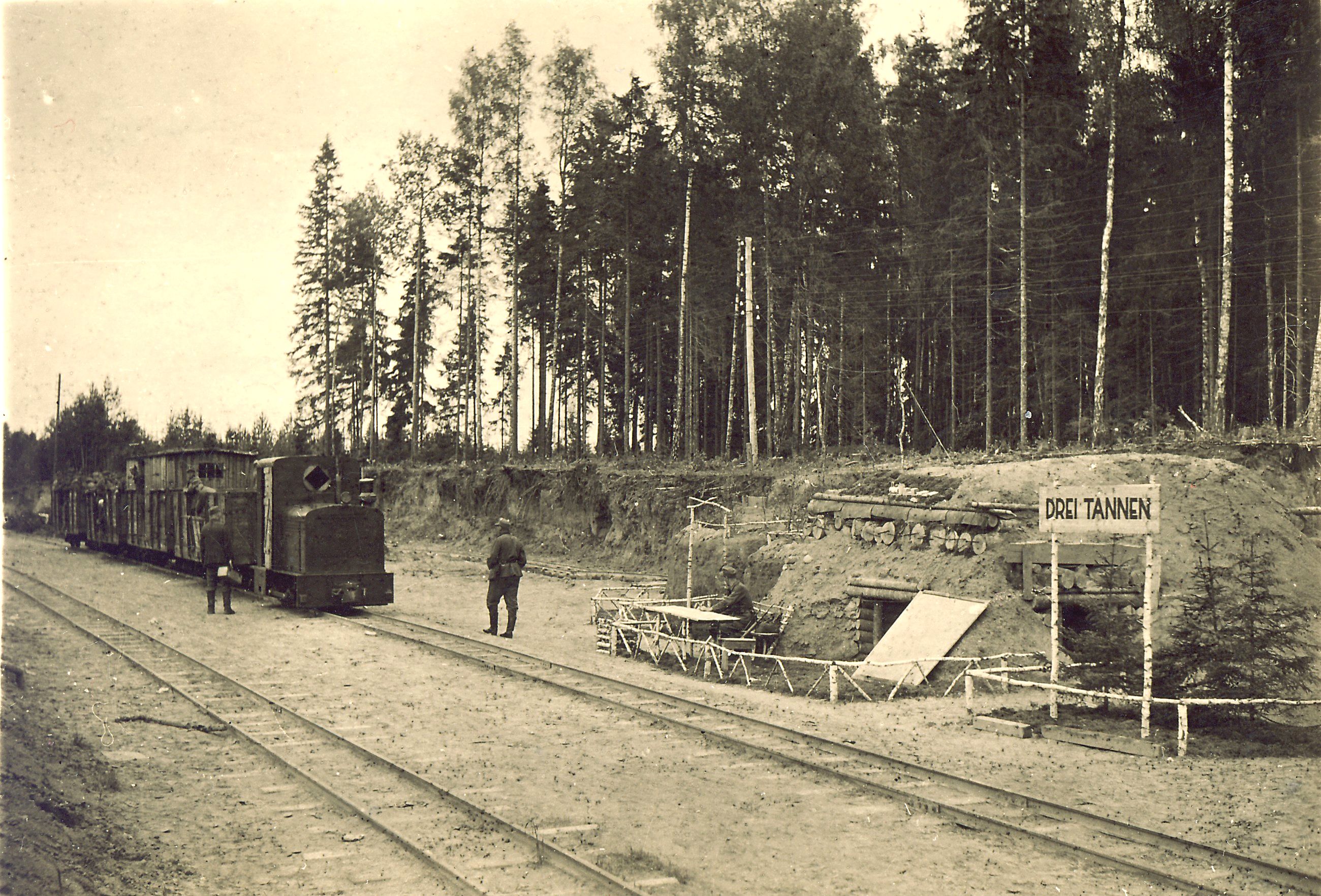         Saksa sõjaväe väliraudtee jaam Kivinõmmel aug. 1944. a	