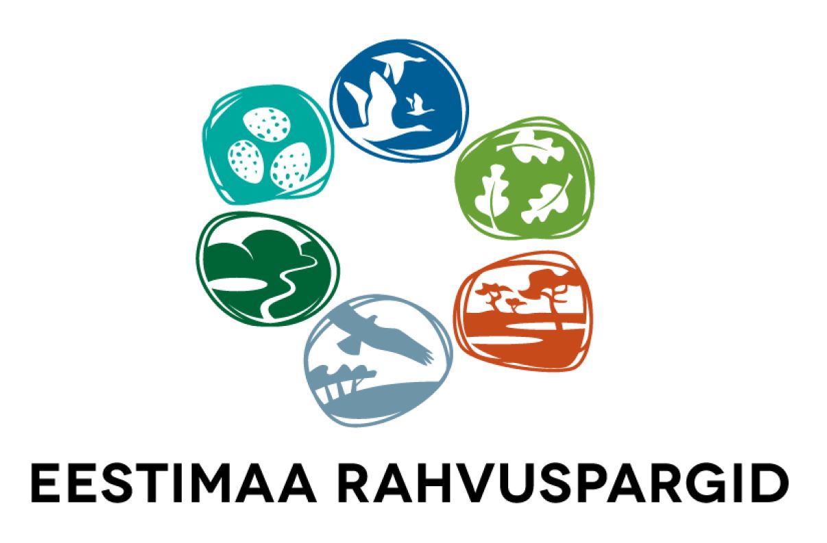 Eestimaa rahvusparkide kobarlogo kuue rahvuspargi sümboliga