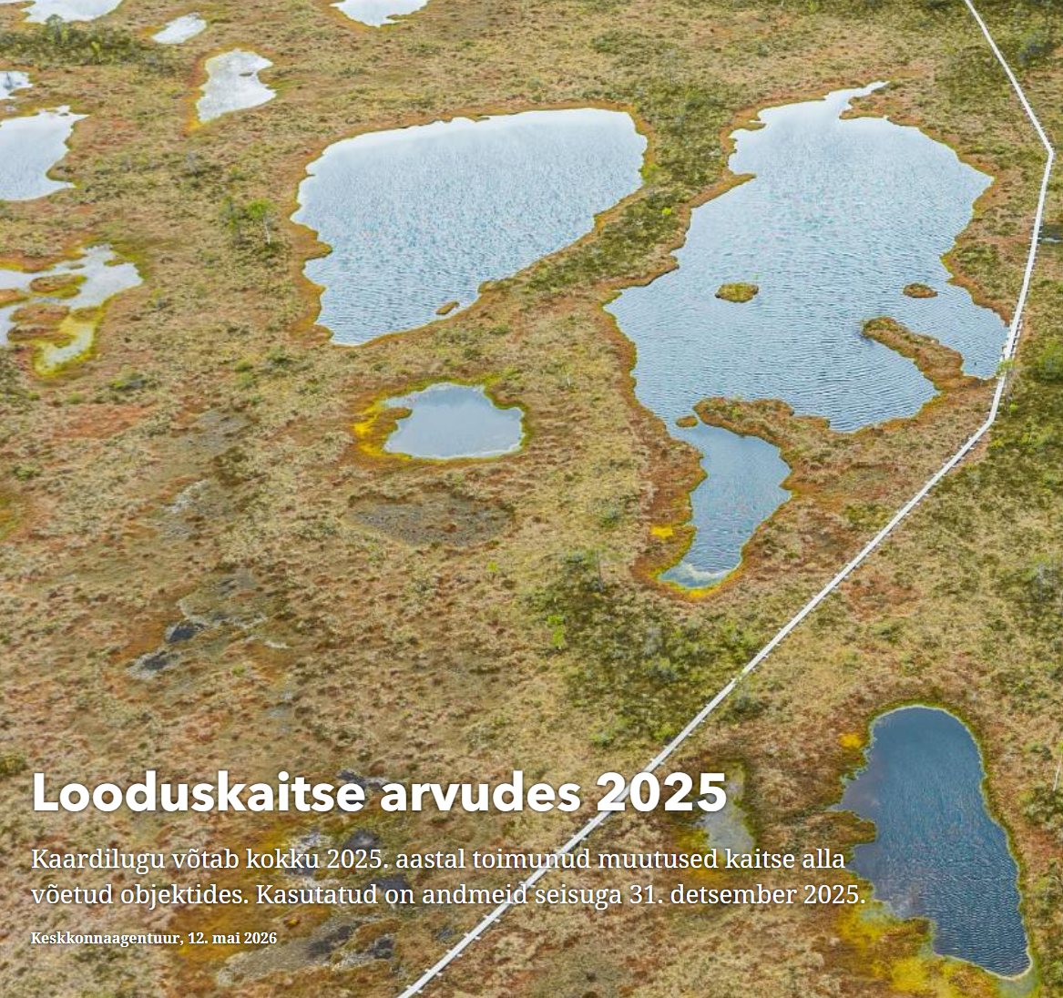 rabamaastik pealkirjaga Looduskaitse arvudes 2025