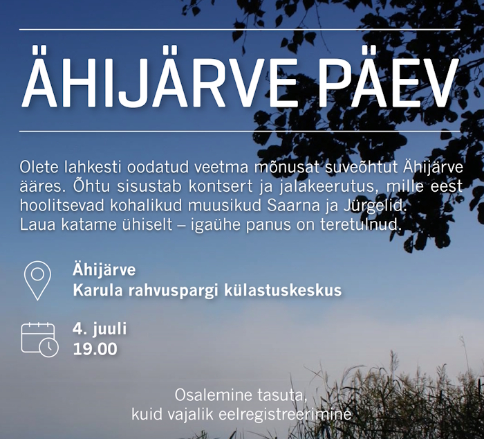 plakat ähijärve päev
