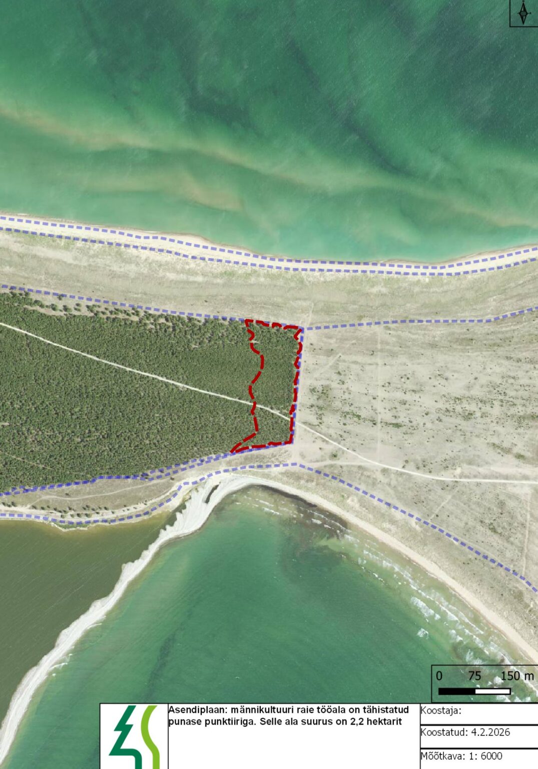 Planeeritavate tööde asukoht